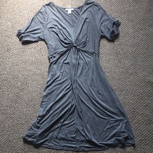 Maternity dress with twist front detail